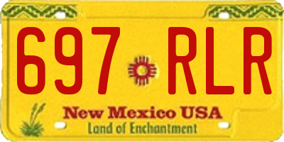 NM license plate 697RLR