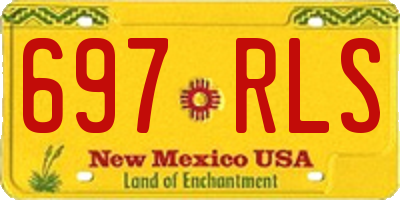 NM license plate 697RLS