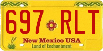 NM license plate 697RLT