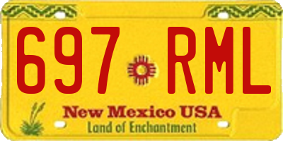 NM license plate 697RML