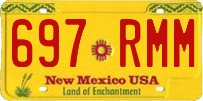 NM license plate 697RMM