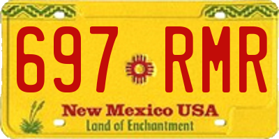 NM license plate 697RMR