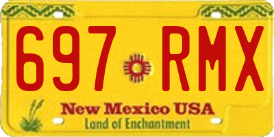 NM license plate 697RMX