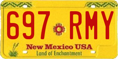 NM license plate 697RMY