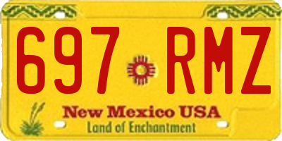 NM license plate 697RMZ