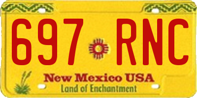 NM license plate 697RNC