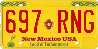 NM license plate 697RNG