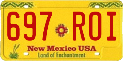 NM license plate 697ROI