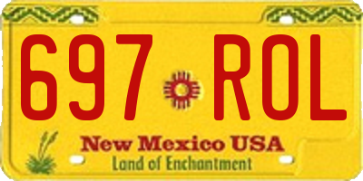 NM license plate 697ROL