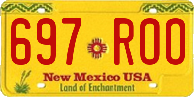 NM license plate 697ROO