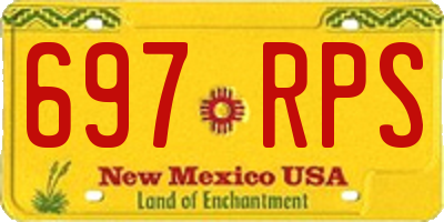 NM license plate 697RPS