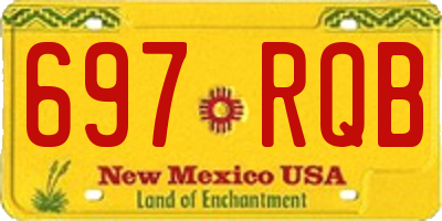 NM license plate 697RQB