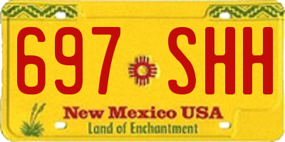 NM license plate 697SHH
