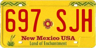 NM license plate 697SJH