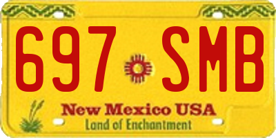 NM license plate 697SMB