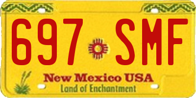 NM license plate 697SMF