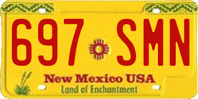 NM license plate 697SMN