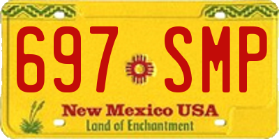 NM license plate 697SMP