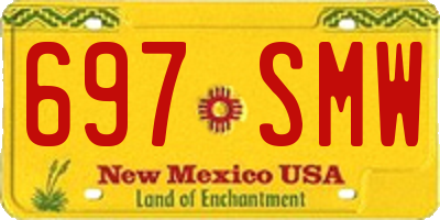 NM license plate 697SMW