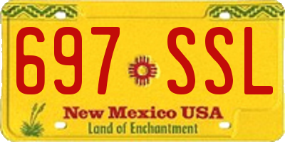 NM license plate 697SSL