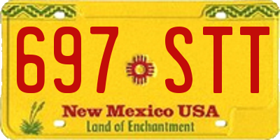 NM license plate 697STT