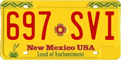 NM license plate 697SVI