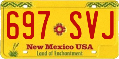 NM license plate 697SVJ