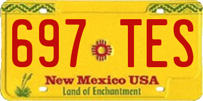 NM license plate 697TES