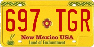 NM license plate 697TGR