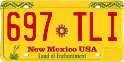 NM license plate 697TLI