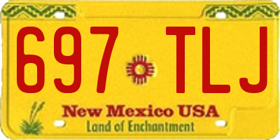 NM license plate 697TLJ