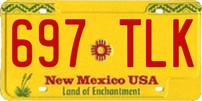 NM license plate 697TLK