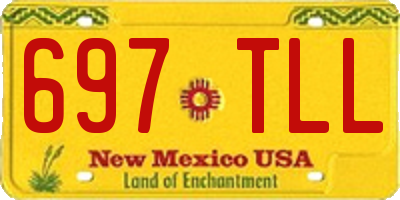 NM license plate 697TLL