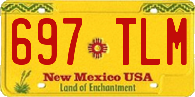 NM license plate 697TLM