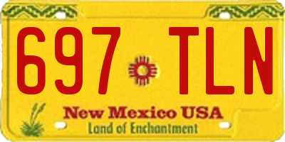 NM license plate 697TLN