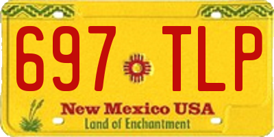 NM license plate 697TLP