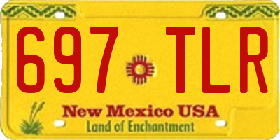 NM license plate 697TLR