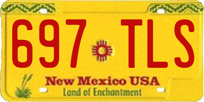 NM license plate 697TLS