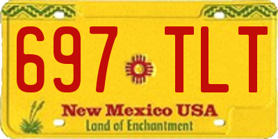 NM license plate 697TLT