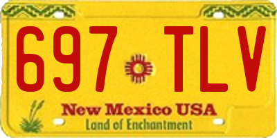 NM license plate 697TLV