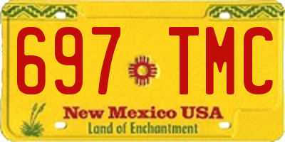 NM license plate 697TMC