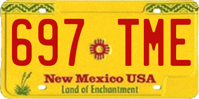 NM license plate 697TME