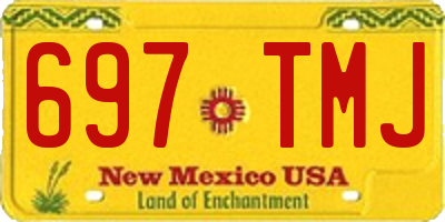 NM license plate 697TMJ