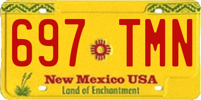 NM license plate 697TMN