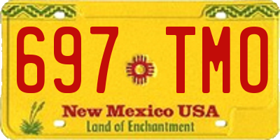 NM license plate 697TMO