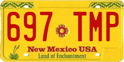 NM license plate 697TMP