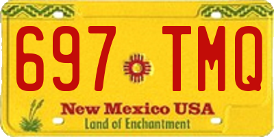 NM license plate 697TMQ