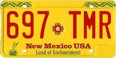 NM license plate 697TMR