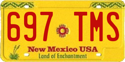 NM license plate 697TMS