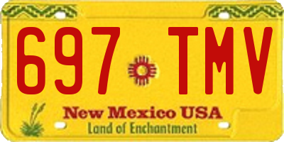 NM license plate 697TMV
